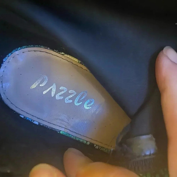 Pazzle Natalie Multicolor Snake Print High Heels Open Toe Boots Women Size 8.5 - Picture 10 of 10